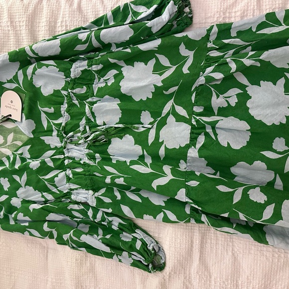 Kate Spade Green and Blue Floral Maxi Dress M NWT - Picture 7 of 7